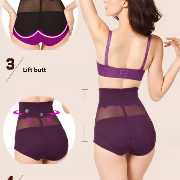 Butt Lifter Shapewear, Double Tummy Control Panty, Hi-Waist Short, Body Shaper - Picture 6 of 7
